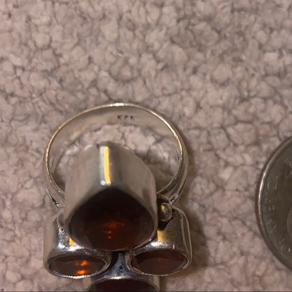 Sale * Topaz handcrafted Renaissance ring - Picture 5 of 9